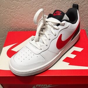 Nike Red and White Athletic Shoes